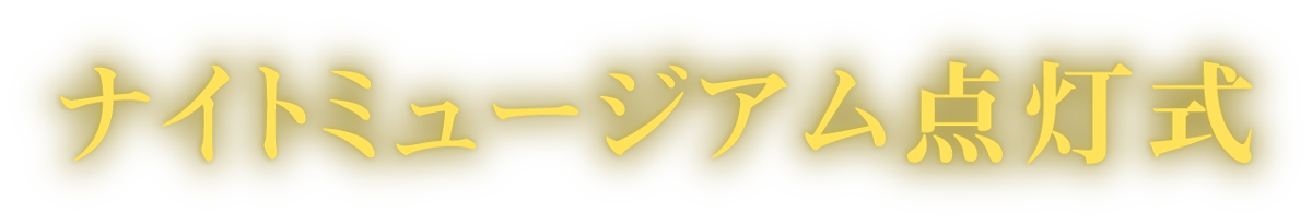 ナイトミュージアム点灯式